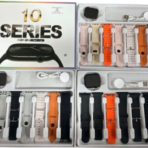 S30 Pro Max Series 10 smartwatch set that includes seven interchangeable straps