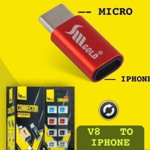 SM V8 TO IPHONE METAL TUKDI CONNECTOR CARD PK