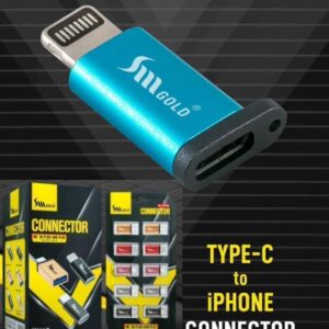 SM TYPE C TO  IPHONE METAL TUKDI CONNECTOR CARD PK