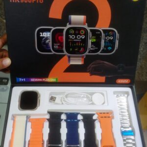 HK 900 Pro Ultra 2 Smart Watch, featuring a 49mm AMOLED display and a 7-in-1 strap set.