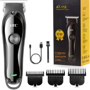 HTC AT-118 rechargeable hair trimmer and clipper designed for both professional