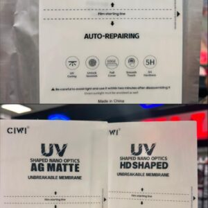CIWI brand UV HD CLEAR screen protector film sheet