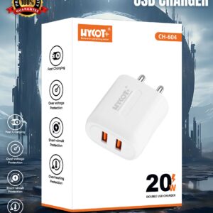 CH604 •20W Double USB Charger Type C