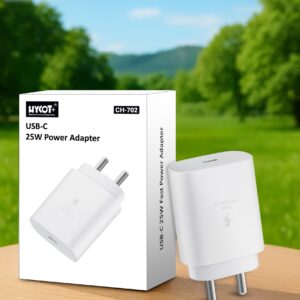 CH702 25W Fast Power Adapter for Fast charging.