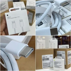 IPhone New 60Wts (15 ,16 , 17 Series) C To C Original Braided Wire Cable