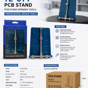 TE-071A Motherboard Repair PCB Stand Adjustable Soldering Clamp PCB Holder